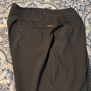 Ascend Men’s Black Joggers with Gold Accent